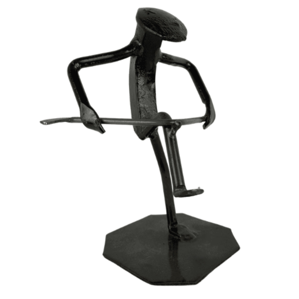 Bronze Roland Metal Artwork Golf Themed 6" Tall